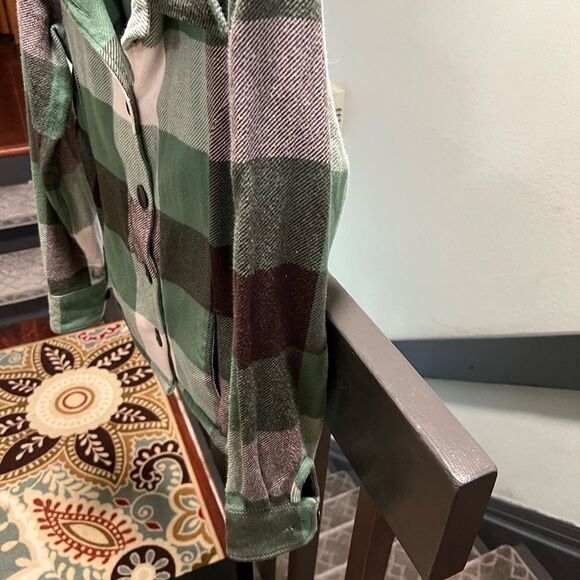 Brand New Cabala’s Green Plaid Button-Up Jacket Medium #MC036 - Picture 3 of 6